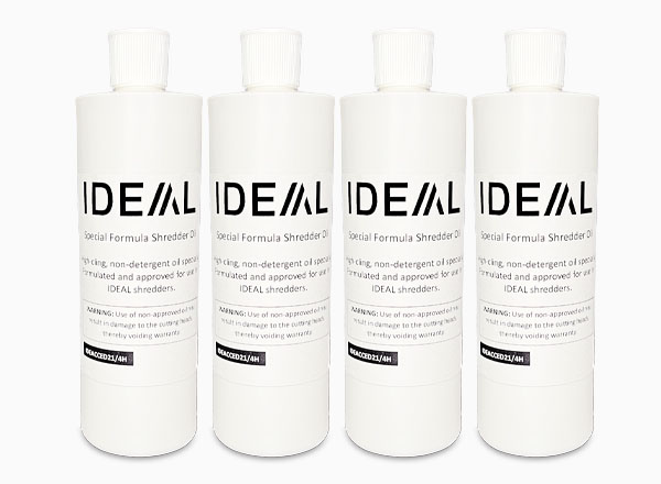 Image of four pints of ideal oil her faster quieter