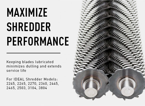 Image of shredder gears with the header maximize shredder performance