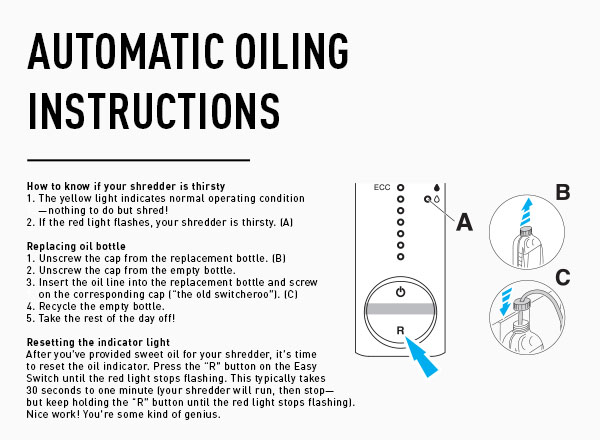 Automatic oil instructions