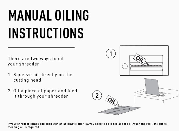 Manual oil instructions