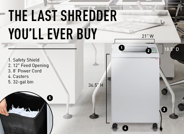 The last shredder you'll ever buy